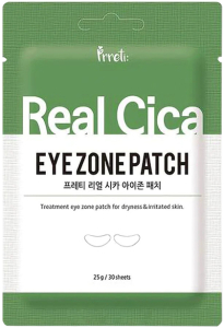 Prreti~Восстанавливающие патчи против отечности с центеллой~Real Cica Eye Zone Patch